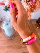 BRACELET BLUSH PAILLETTES CORAIL FUSHIA