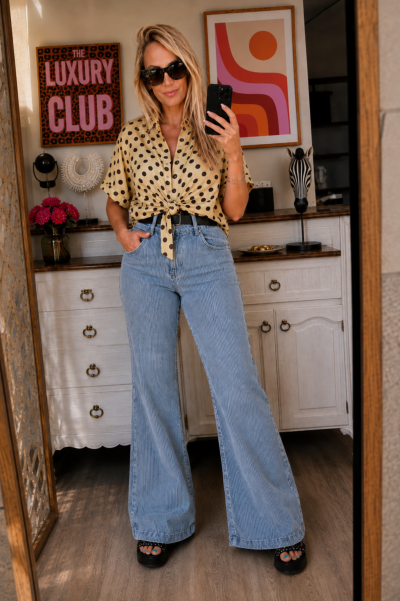 JEAN FLARE DENIM LINA